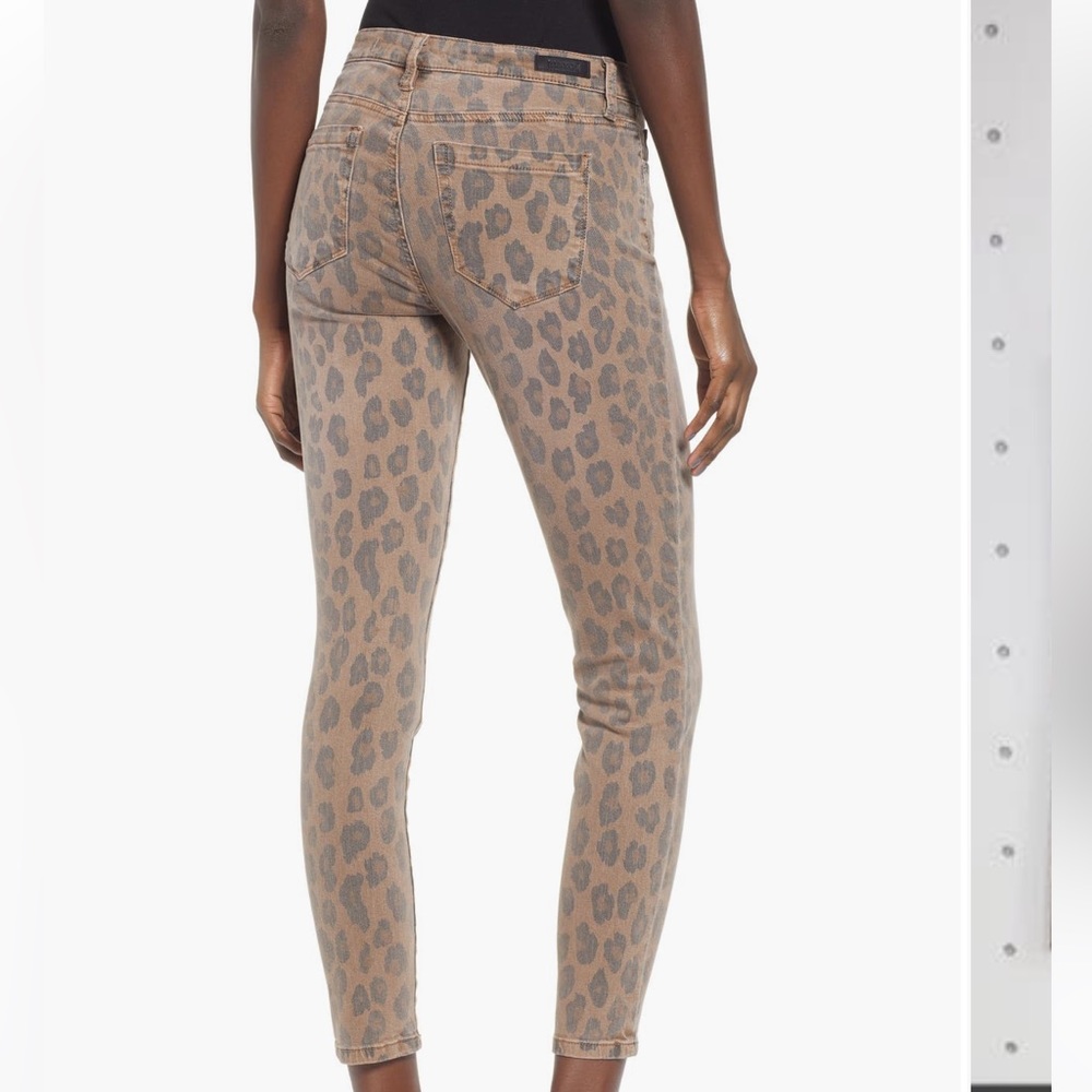 Blank NYC Reade leopard crop skinny jeans - Picture 3 of 8
